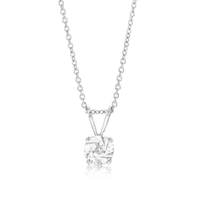 Stunning Jewelry At A Fraction Of The Price Additional Time-Limited Offers Hypo Allergenic Diamond Pendant in Sterling Silver