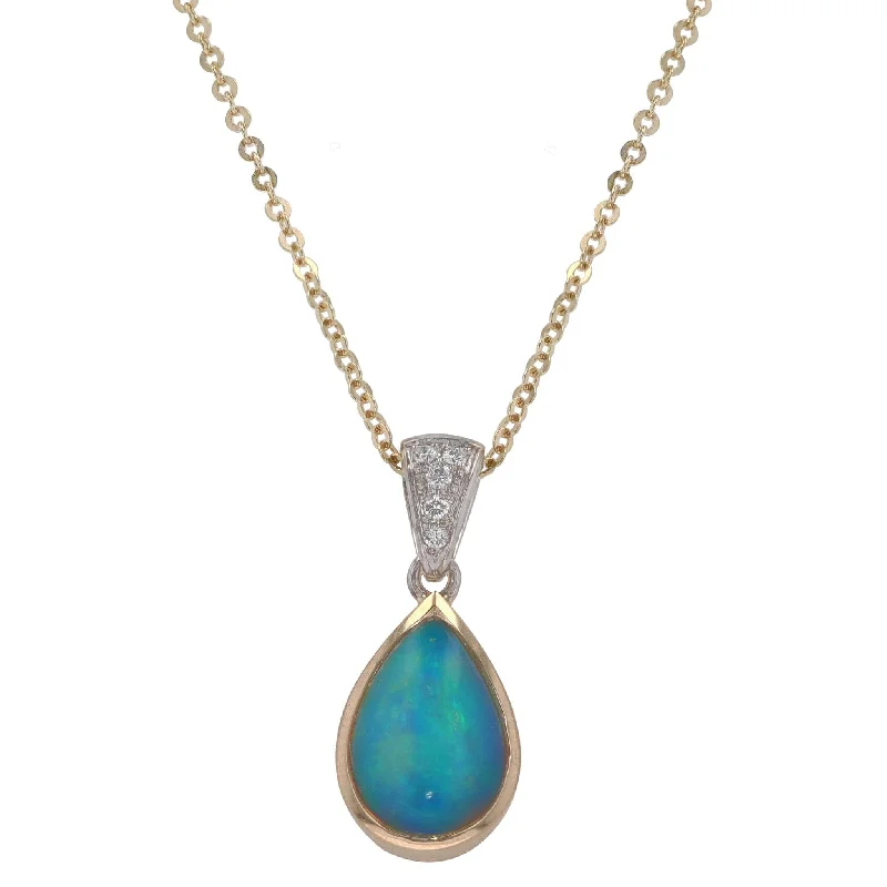 Shop Stylish Jewelry Now And Save Big Unleash Your Fashion 1.19ct Ethiopian Opal Pendant by Kostbar