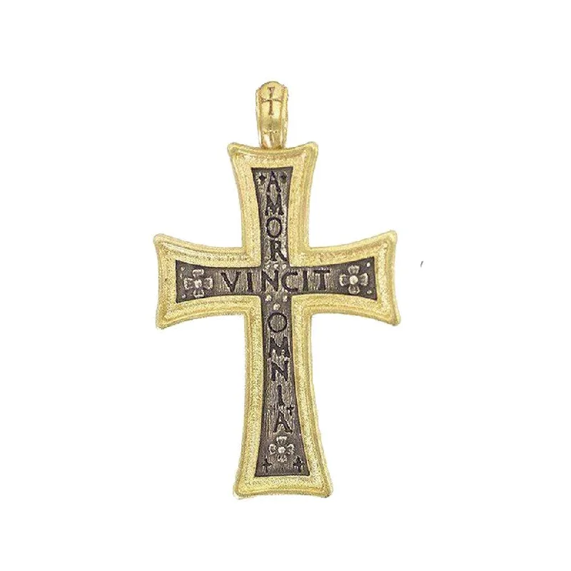 Premium Diamond Jewelry For Unforgettable Moments Limited Time Special Offer Large Ornate Flower Cross "Love Conquers All"