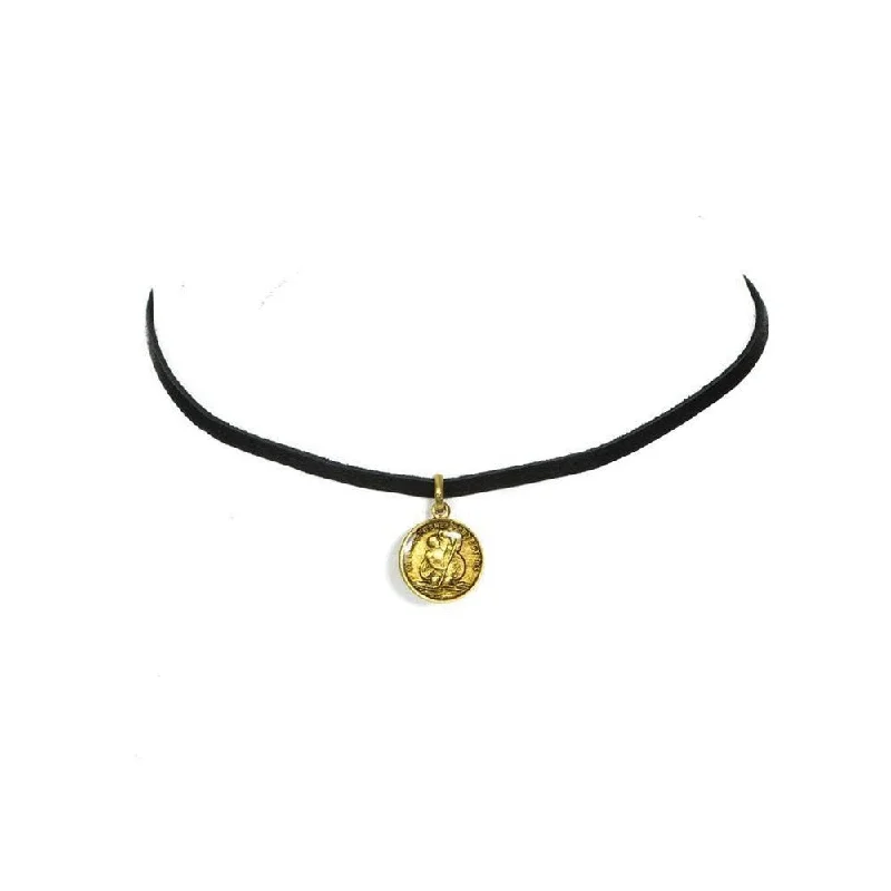 Luxury Jewelry Without The Luxury Price Tag Fashion Essentials Les Celeste St Christopher Choker