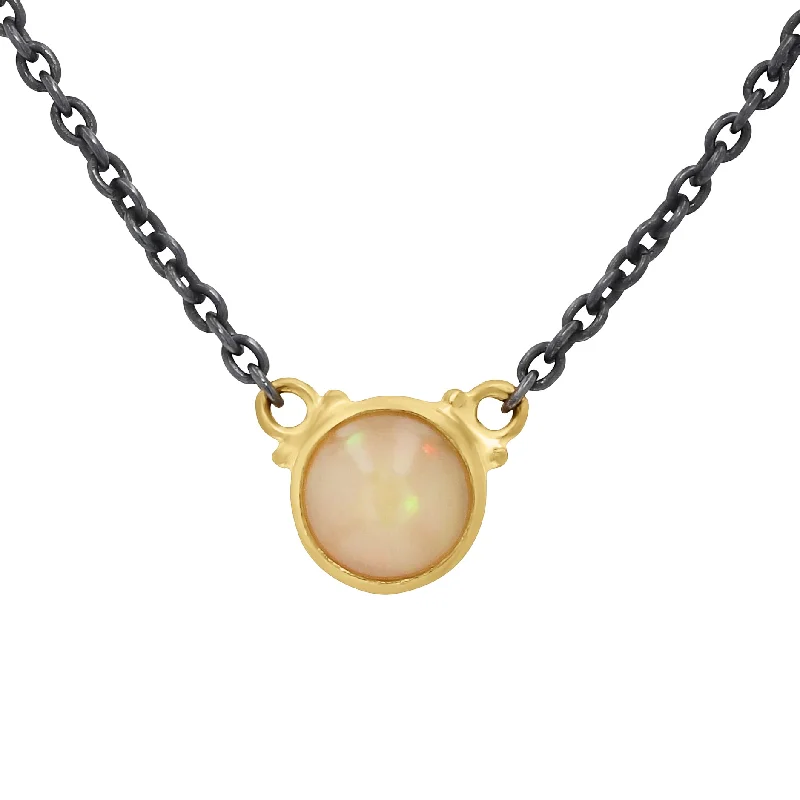 Exclusive Jewelry Sale – Grab Timeless Pieces Now Avant-Garde Style Promotions Lika Behar Oxidized Sterling Silver & Yellow Gold Opal Pendant