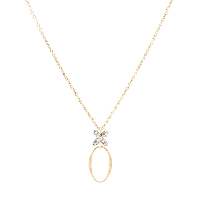 Don't Miss Out On Bestselling Jewelry At Special Prices Avant-Garde Style Promotions Marco Bicego® 'Marrakech' 18K Diamond Flower Pendant Necklace