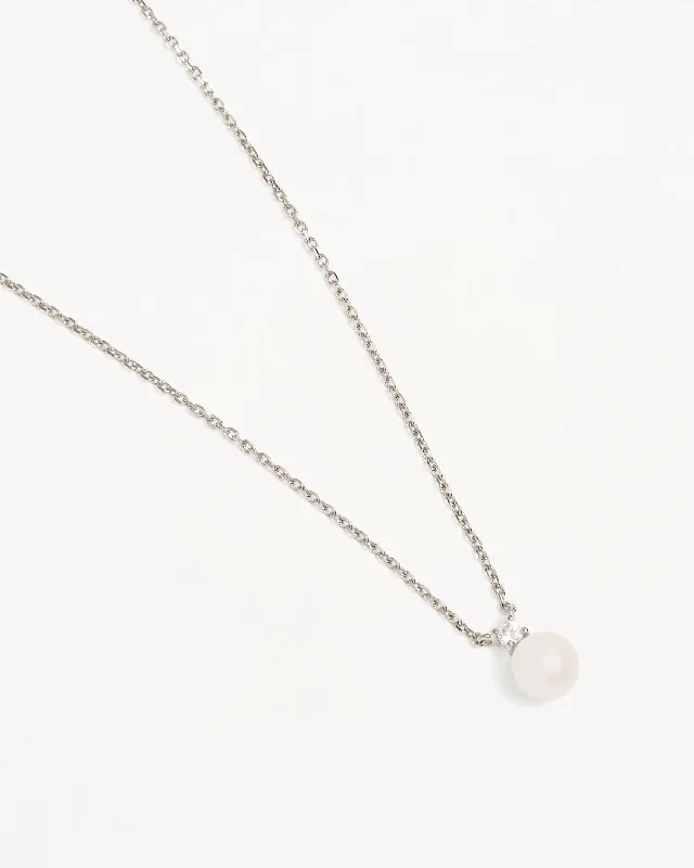 Shop Handcrafted Jewelry At Special Promotional Rates New In This Season Sterling Silver Moments With You Pearl Necklace