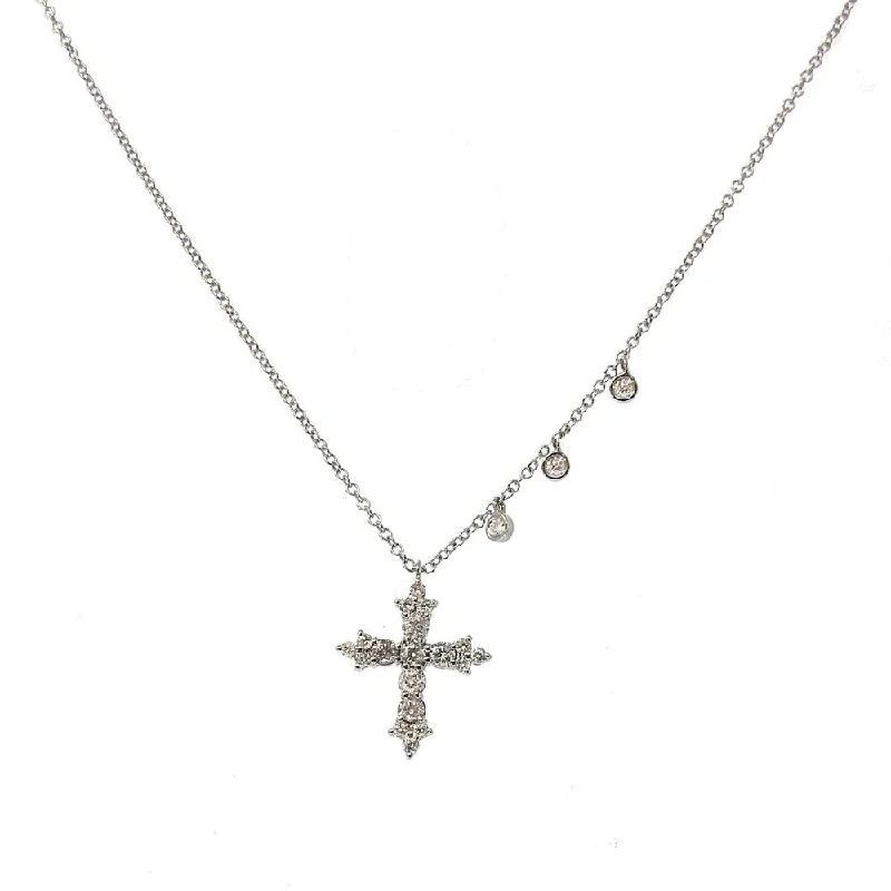 Luxury Jewelry Without The Luxury Price Tag Romantic Fashion Discounts Ornate Cross Necklace with 3 Bezels