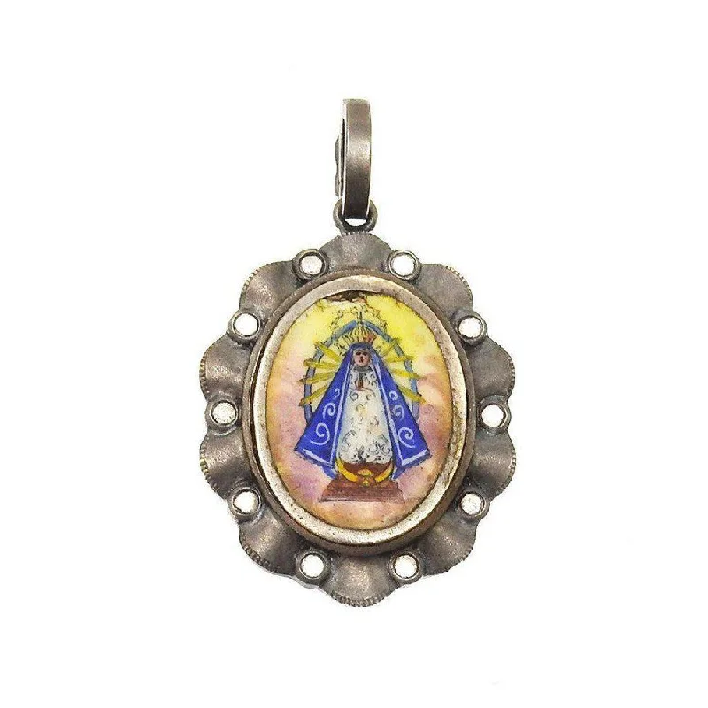 Trending Jewelry Styles Now At Limited-Time Discounts Luxury Fashion Discounts Our Lady of Lujan Medal with Diamonds