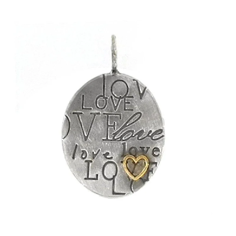 Exclusive Jewelry Offers – Sparkle For Less Trendy Threads Oval Life and Love Pendant with Heart