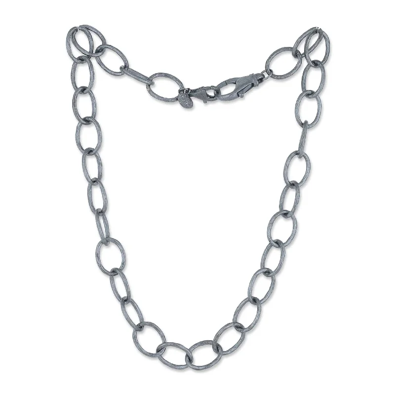 Flash Sale On Elegant Jewelry – Don't Miss Out Stylish Deals Lika Behar Oxidized Sterling Silver Oval Links Chain Necklace