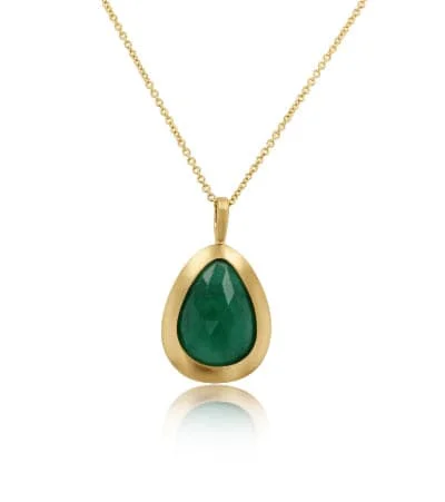 Sparkle More For Less – Jewelry Sale Happening Now Exclusive Sale African Emerald Bezel Pendant