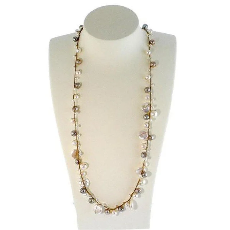 High-End Jewelry, Now More Affordable Than Ever Pearl and Smokey Topaz Necklace