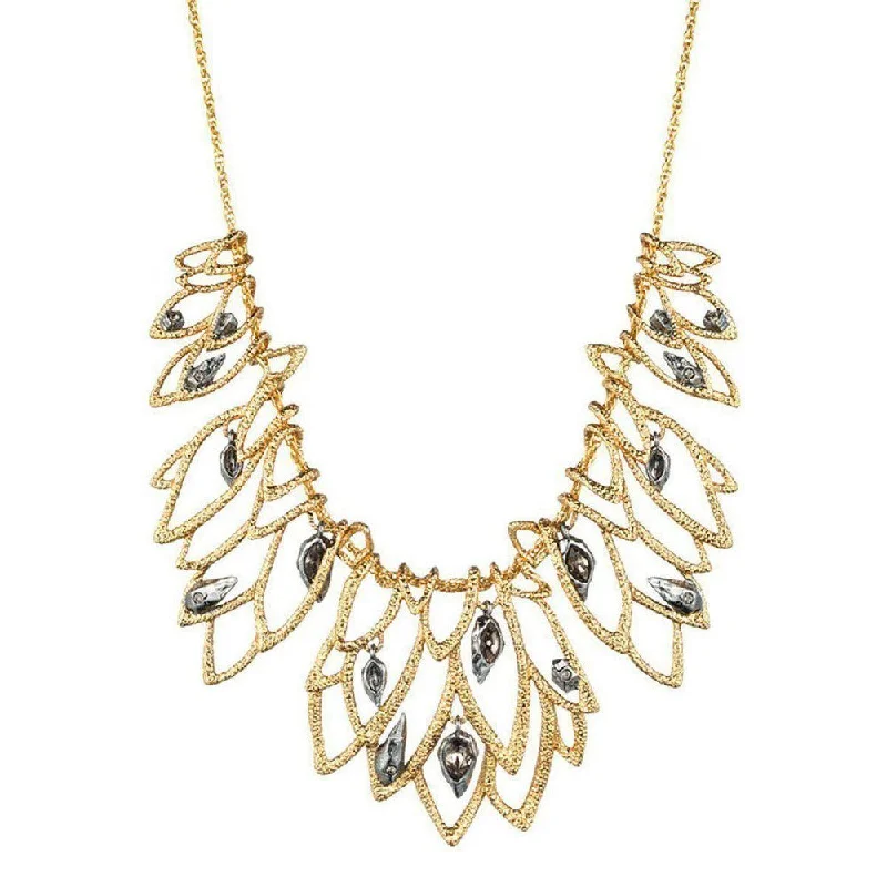 High-End Jewelry, Now More Affordable Than Ever Boutique Styles Phoenix Lacy Leaf Bib Necklace