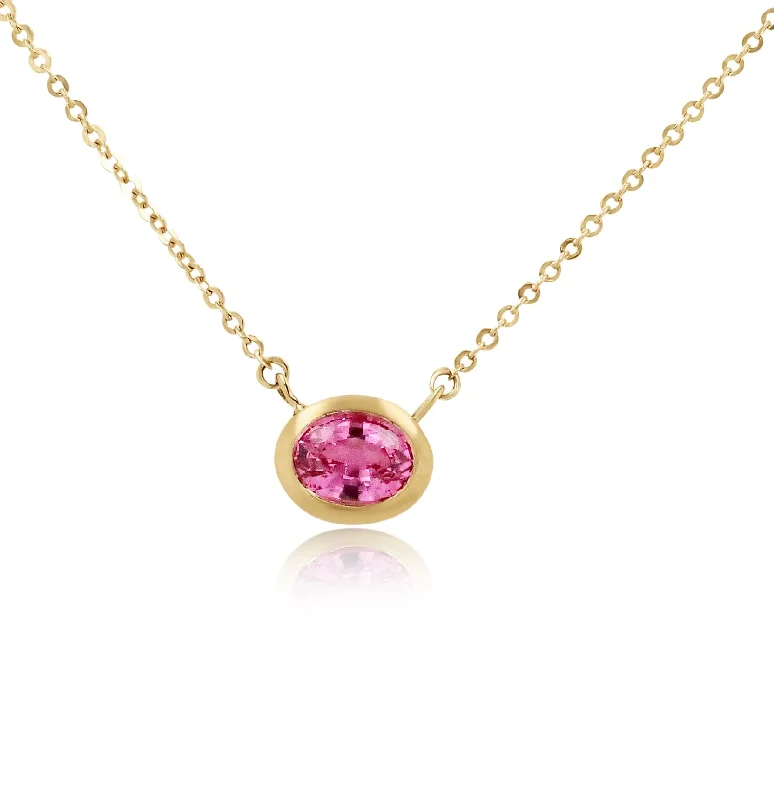 Handcrafted Jewelry Sale – Unique Designs At Low Prices Weekend Exclusive Pink Spinel Bezel Pendant Necklace