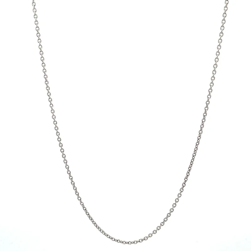 Elegant Designs, Unbeatable Discounts – Shop Jewelry Now Chic & Cozy Collection Platinum 16" Round Cable Chain Necklace