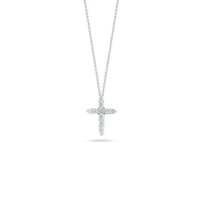 Jewelry Deals That Outshine The Rest Ends Soon Roberto Coin Diamond Cross Pendant Necklace - Small