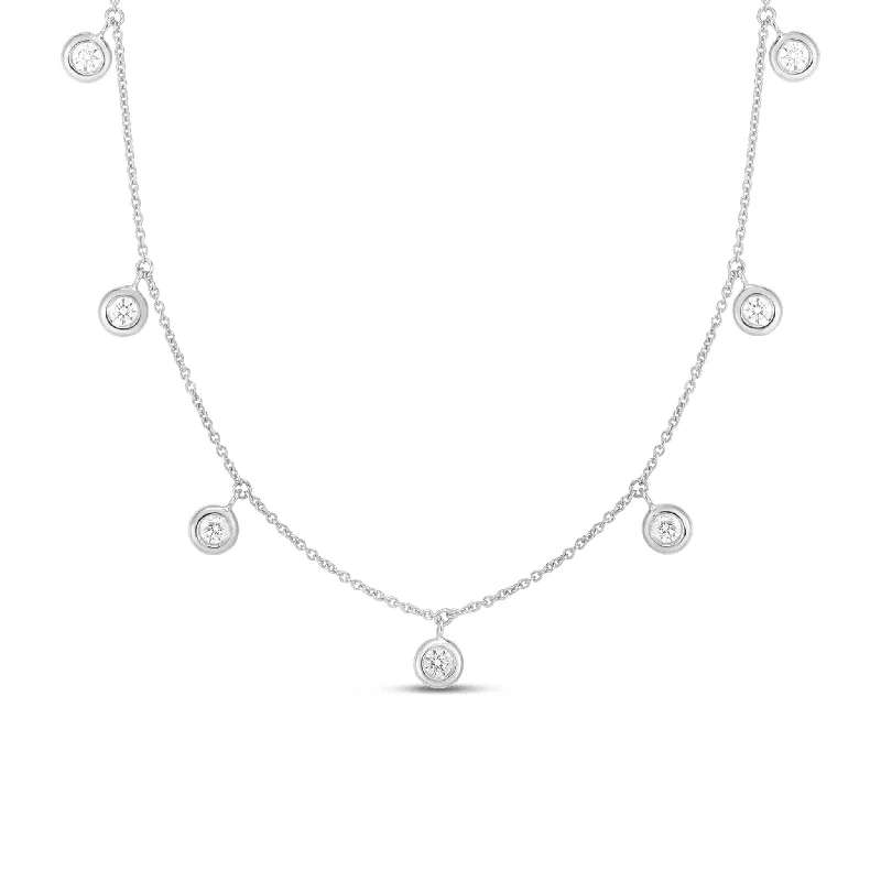 Don't Miss These Dazzling Jewelry Discounts Hot Trends Roberto Coin Seven-Station Diamond Dangle Necklace