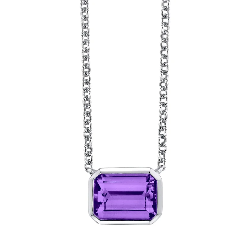 Luxury Jewelry At Unbeatable Discounts Sustainable Fashion Extravaganza Amethyst Bezel-Set Pendant