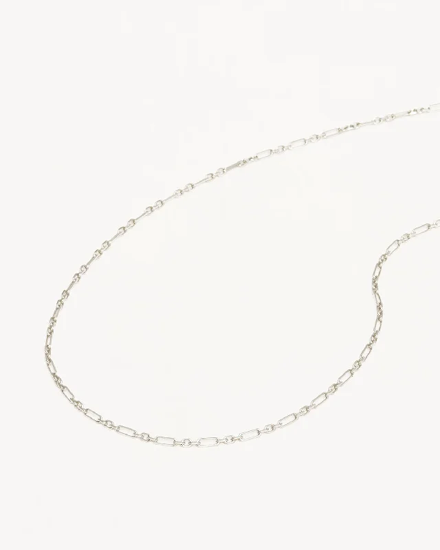 Once-A-Year Jewelry Sale – Grab Your Favorites Now Hot Sale Sterling Silver 19" Mixed Link Chain Necklace