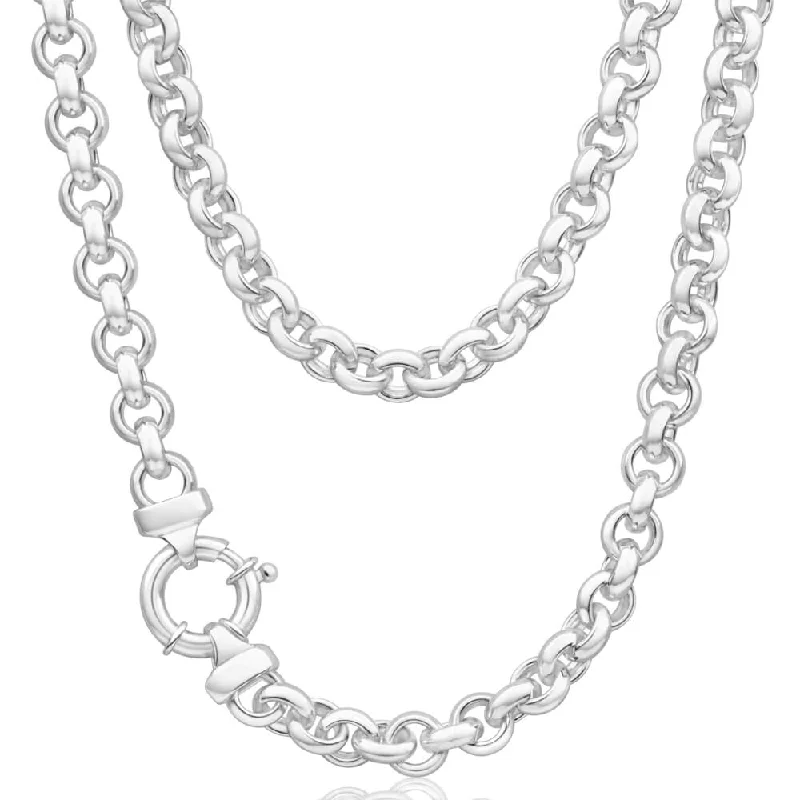 Elegant Jewelry, Affordable Luxury – Shop Now Fashion Deal Sterling Silver 50cm Belcher Boltring Chain