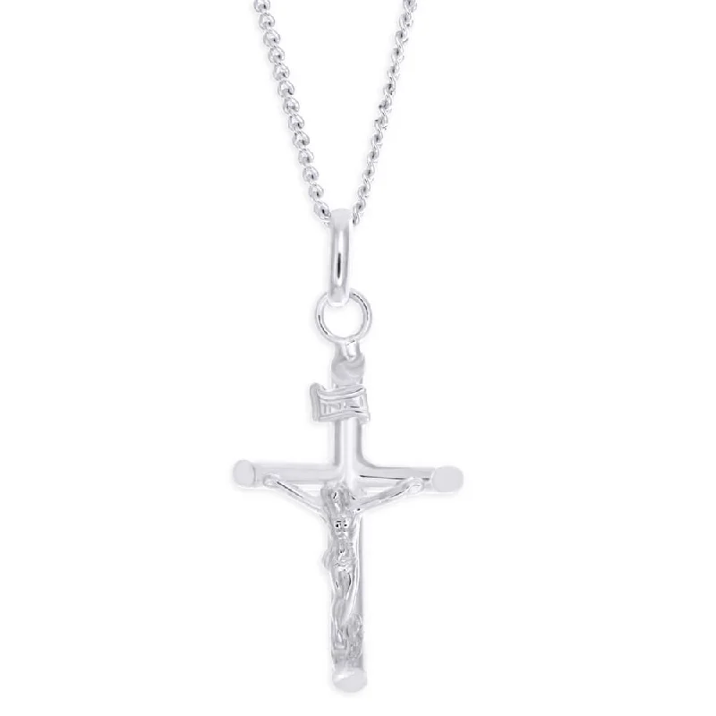 Grab Exquisite Jewelry At The Lowest Prices Sterling Silver Barrel Crucifix Pendant