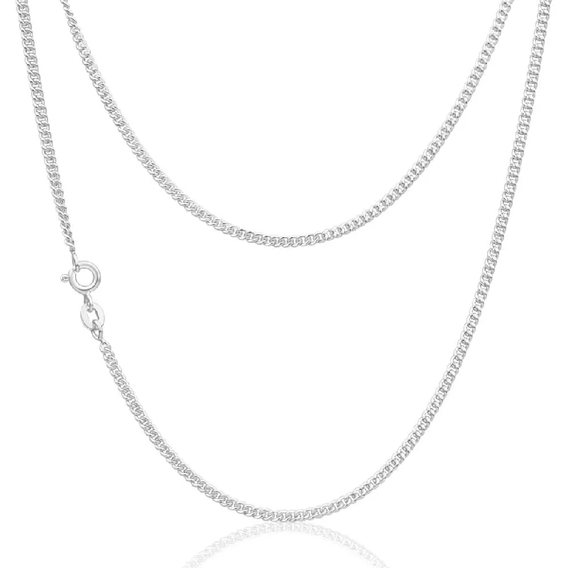 Timeless Jewelry At Special Discount Rates Budget-Friendly Fashion Sterling Silver Curb 60 Gauge 45cm Chain