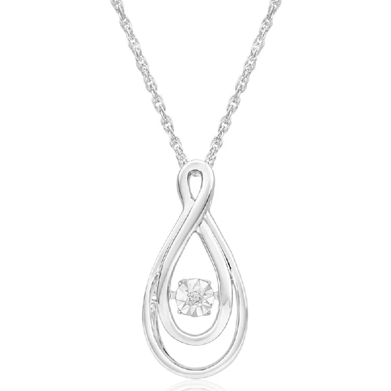 The Perfect Accessory For Less – Jewelry Sale Live Sterling Silver Dancing Diamond Infinity Chain Included