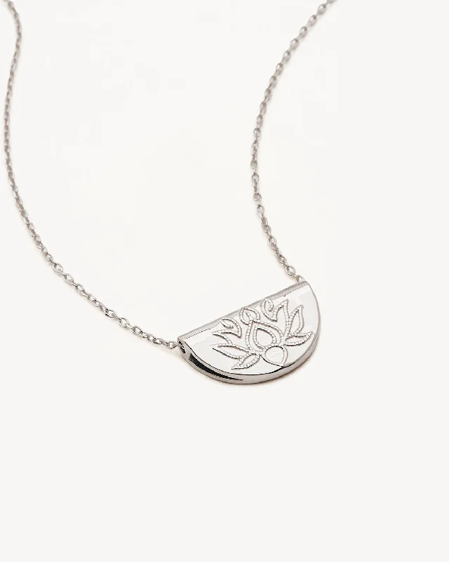 Bohemian-Inspired Jewelry For Free-Spirited Fashion Urban Elegance Deals Sterling Silver Lotus Short Necklace