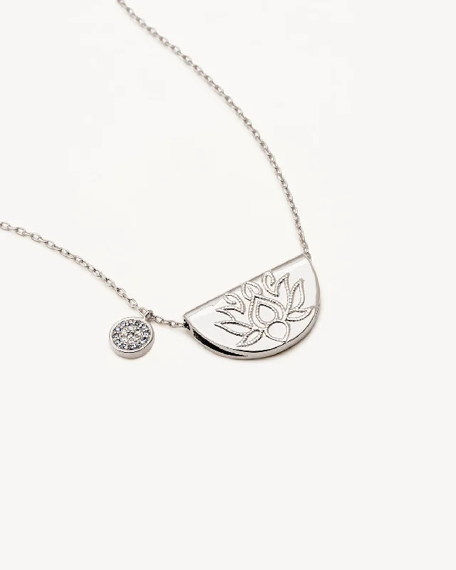 Trendy Minimalist Jewelry For Everyday Wear Easy Elegance Sales Sterling Silver Lucky Lotus Necklace