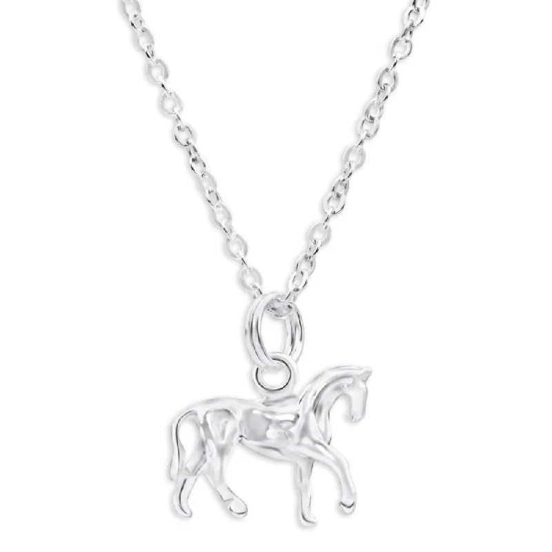 Huge Savings On Timeless Jewelry Collections Comfortable Chic Sterling Silver Prancing Horse Pendant