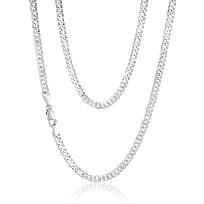 Seasonal Jewelry Sale – Upgrade Your Collection Browse Our Top Products Sterling Silver Rhodium Plated 55cm 90 Gauge Flat Curb Chain