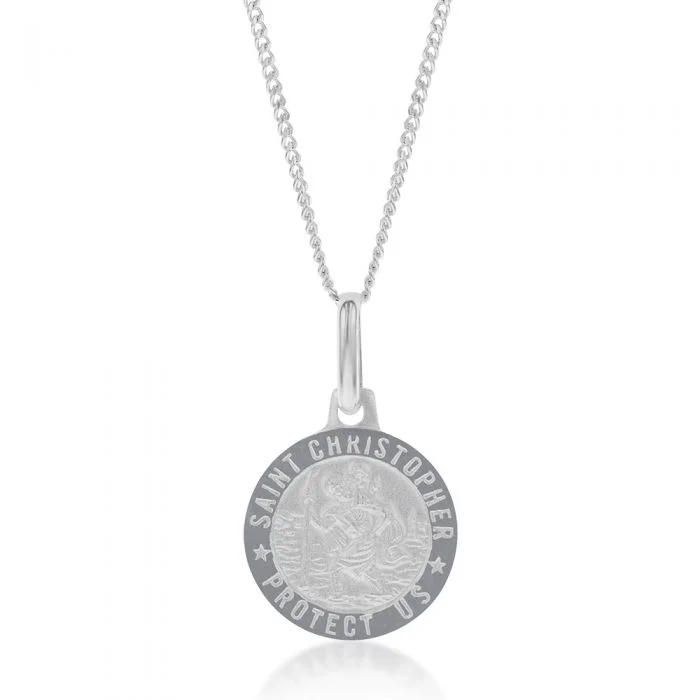 Don't Miss Out On Bestselling Jewelry At Special Prices Sterling Silver St. Christopher 12mm Pendant