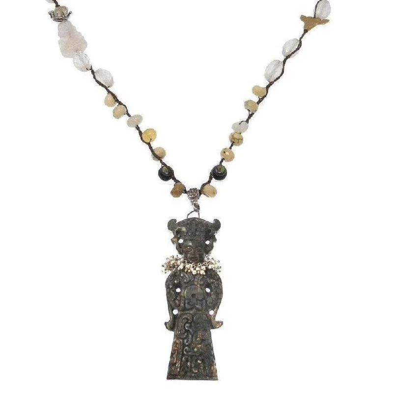 Unique Jewelry Designs Now At Discounted Rates Vintage Jade Goddess Necklace