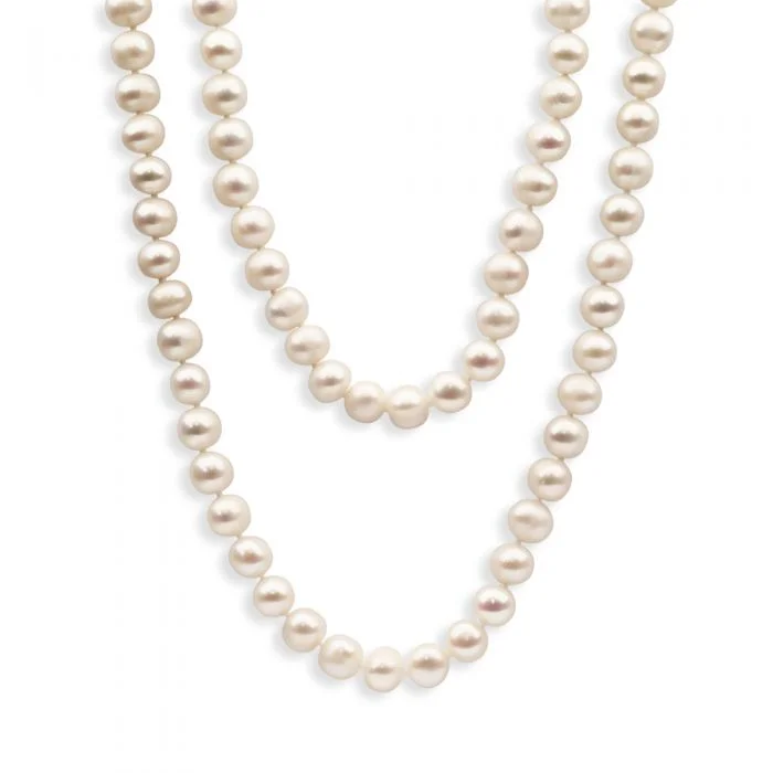 Clearance Sale On High-End Jewelry Collections Luxe Style Discounts White Freshwater 160cm Long Pearl Necklace