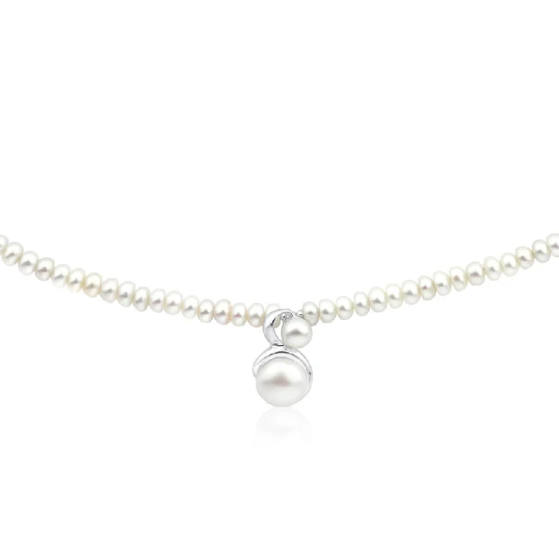 Discover Unique Jewelry With Special Limited-Time Offers Flirty Fashion Discounts White Freshwater Clasp Pearl Necklace