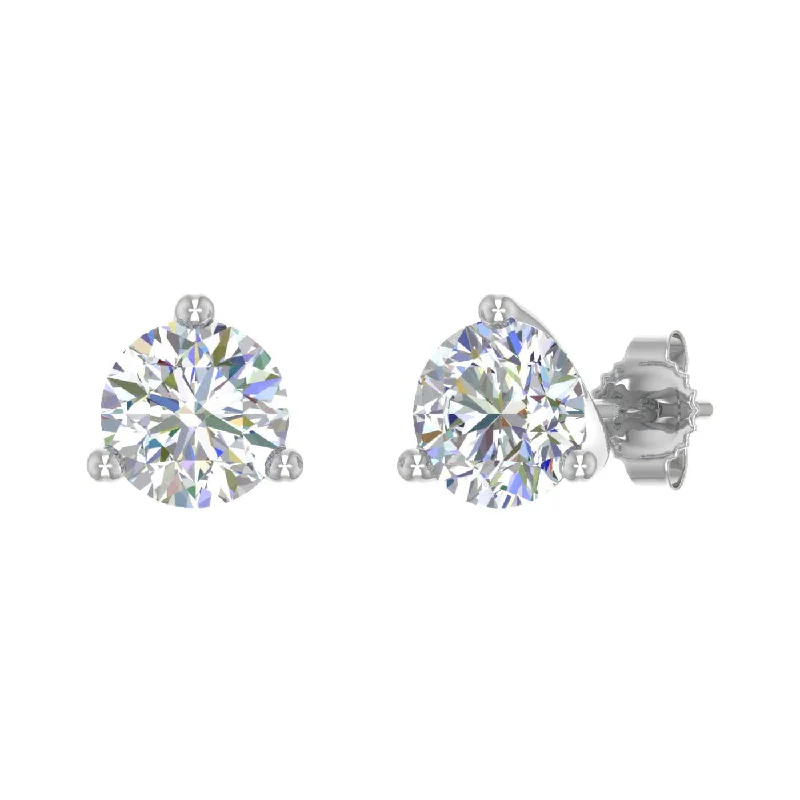 Once-A-Year Jewelry Deals – Shop Before They’Re Gone Season Sale 0.15 Carat 3-Prong Diamond Stud Earrings in Gold