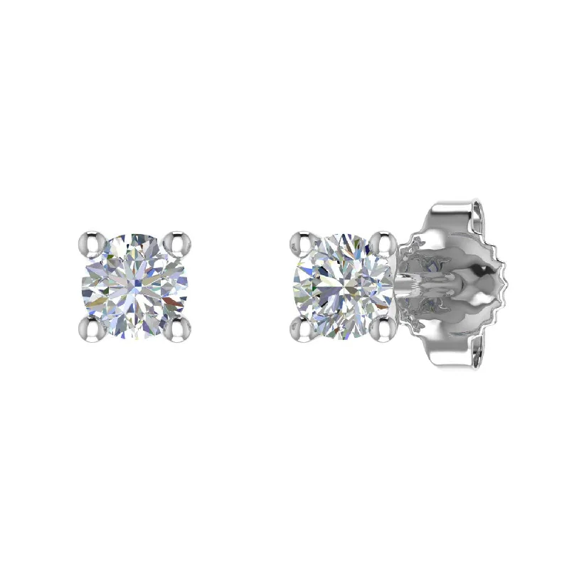 Shop Stylish Jewelry Now And Save Big You'Ll Love Us Because 0.15 Carat 4-Prong Diamond Stud Earrings in Gold