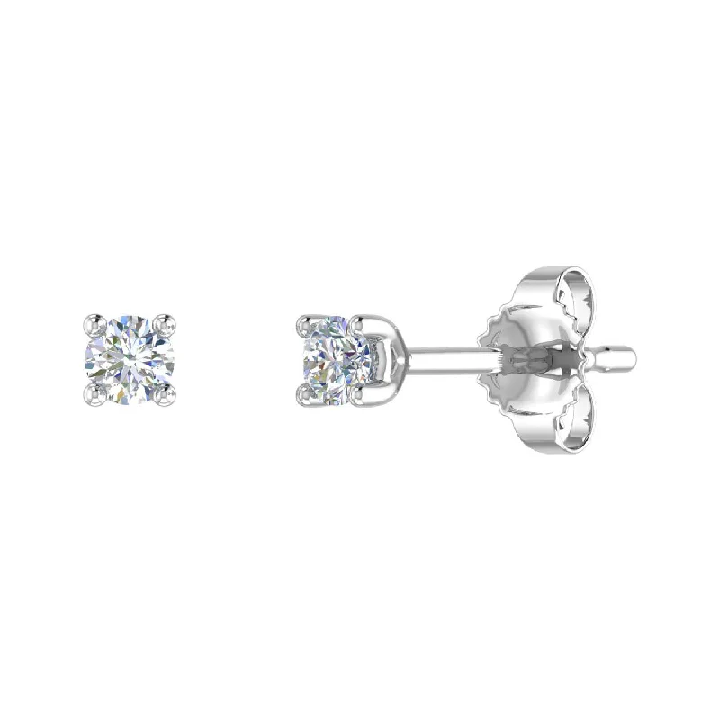 Gorgeous Jewelry, Limited-Time Savings Ride The Style Wave 1/10 Carat Diamond Stud Earrings in Gold