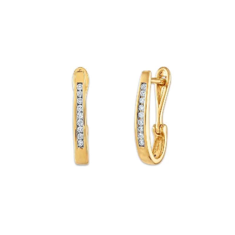 The Perfect Accessory For Less – Jewelry Sale Live Shop Sales 1/10 CTW Diamond Hoop Earrings in 10KT Yellow Gold