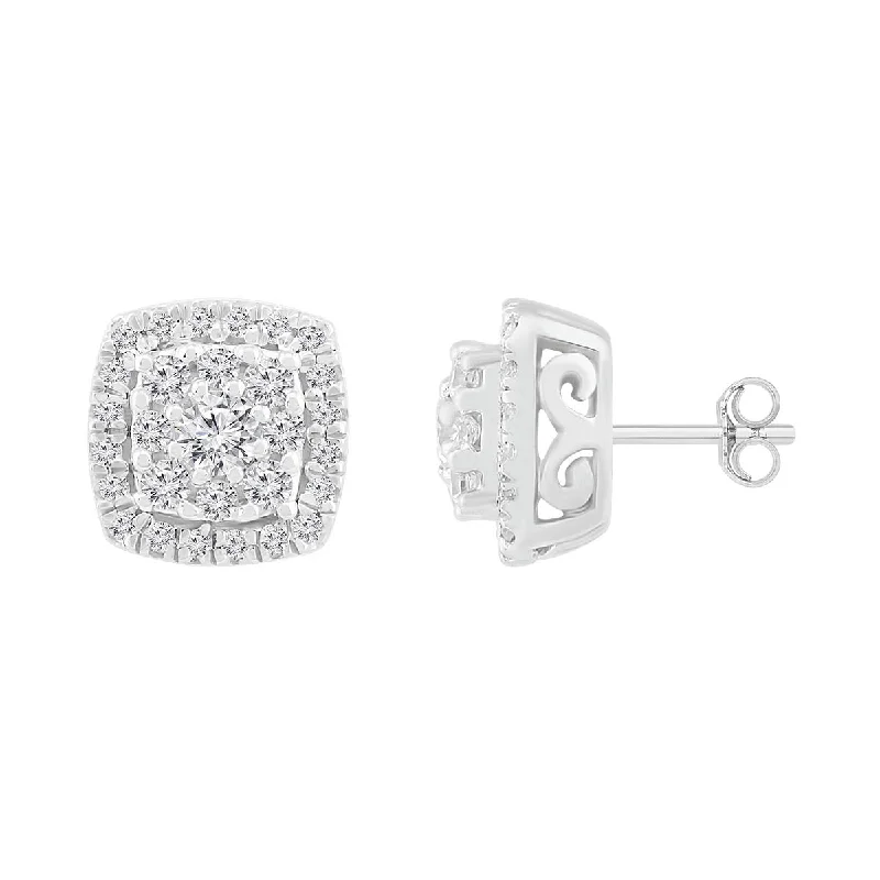 Huge Savings On Timeless Jewelry Collections Break Fashion Norms 1/3 CTW Diamond Fashion Stud Earrings in 10KT White Gold