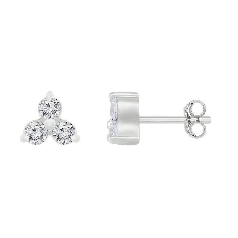 Shop Dazzling Jewelry At The Best Prices Style Revolution 1/5 CTW Diamond Stud Earrings in 10KT White Gold