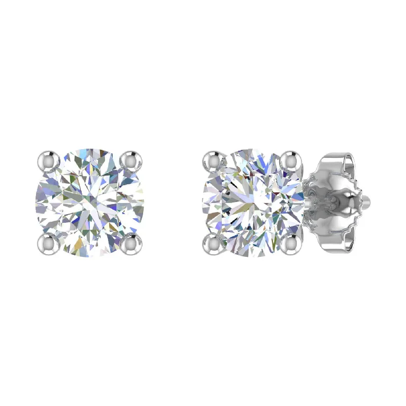 Flash Sale On Stunning Jewelry – Don't Miss Out Season Offer 1 Carat 4-Prong Set Diamond Stud Earrings in Gold