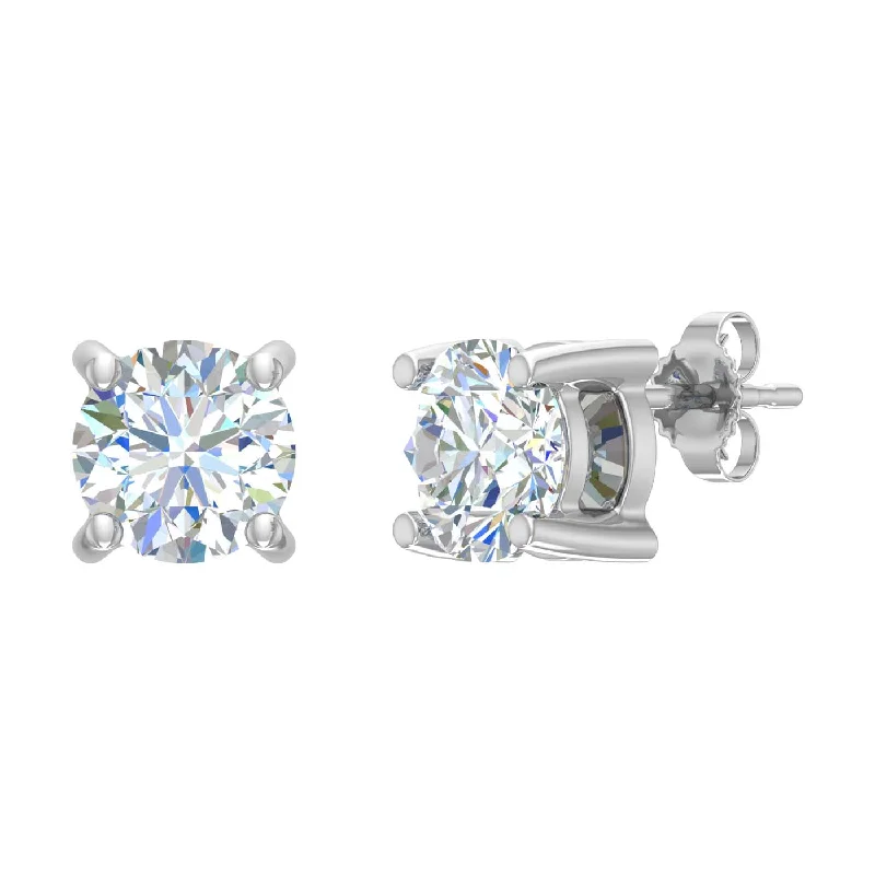 Handcrafted Jewelry Sale – Unique Designs At Low Prices Limited Stock, Big Sale 1 Carat Diamond Stud Earrings in Gold