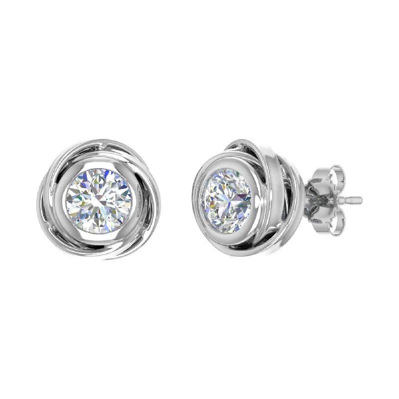 Affordable Glamour – Premium Jewelry At Special Prices Best Sellers 1 Carat Rose Diamond Stud Earrings in Gold