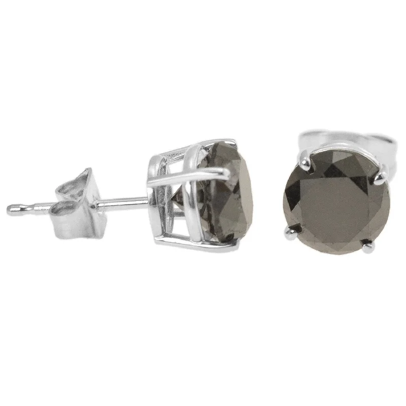 Seasonal Jewelry Deals – Elevate Your Style Stupidly Low Prices 10K White Gold 5/8 CTW Rd Black Diamond Stud Earrings