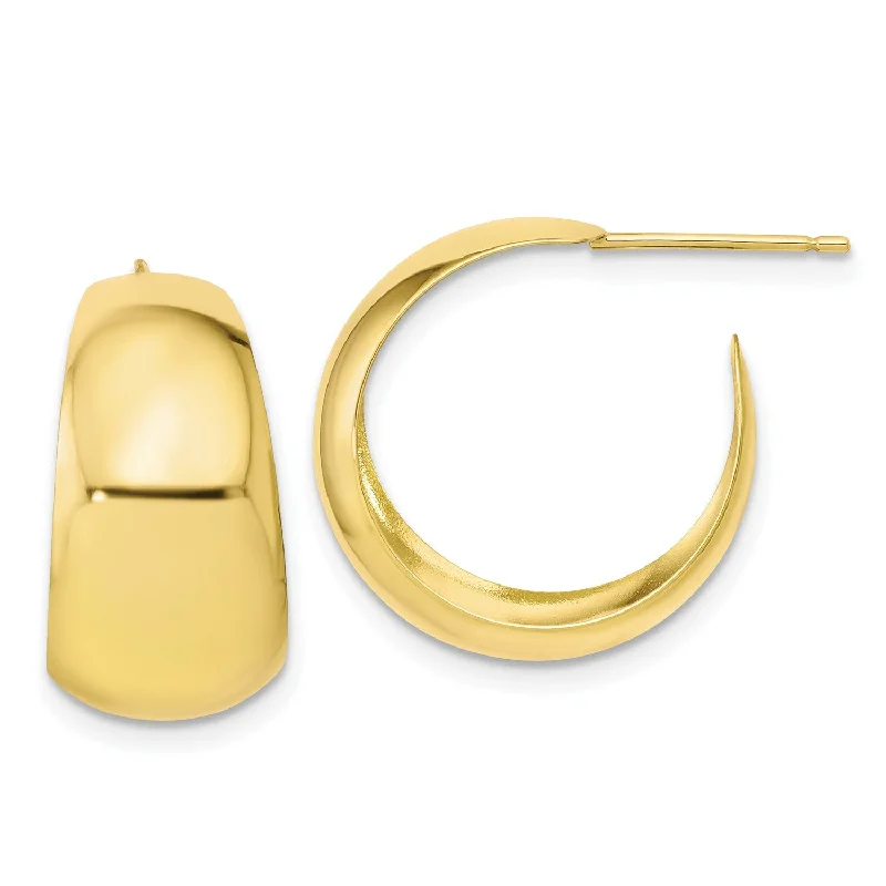 Elegant Jewelry At Unbeatable Offers – Shop Before It's Gone 10KT Yellow Gold 18.5X10MM Half Hoop Earrings