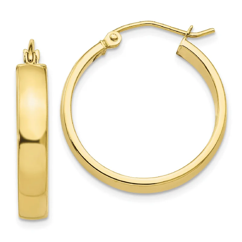 High-End Sparkle, Low-End Prices – Jewelry Sale Live 10KT Yellow Gold 23X4MM Hoop Earrings