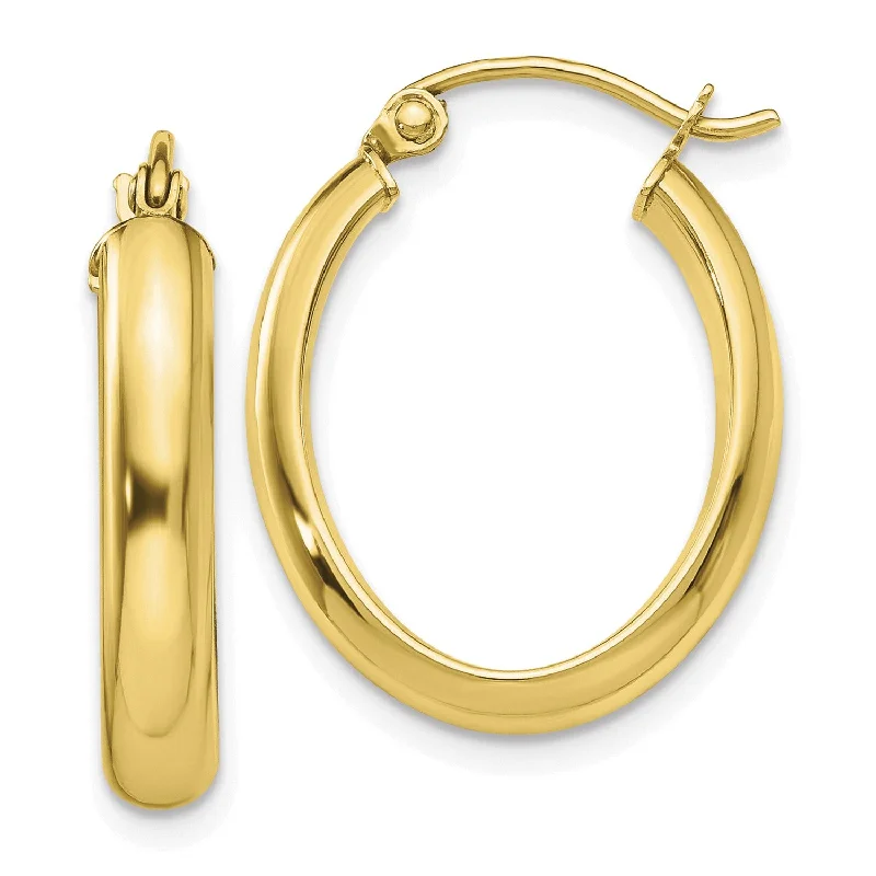 Glamorous Jewelry, Glamorous Deals – Shop Now 10KT Yellow Gold 24X17MM Hoop Earrings