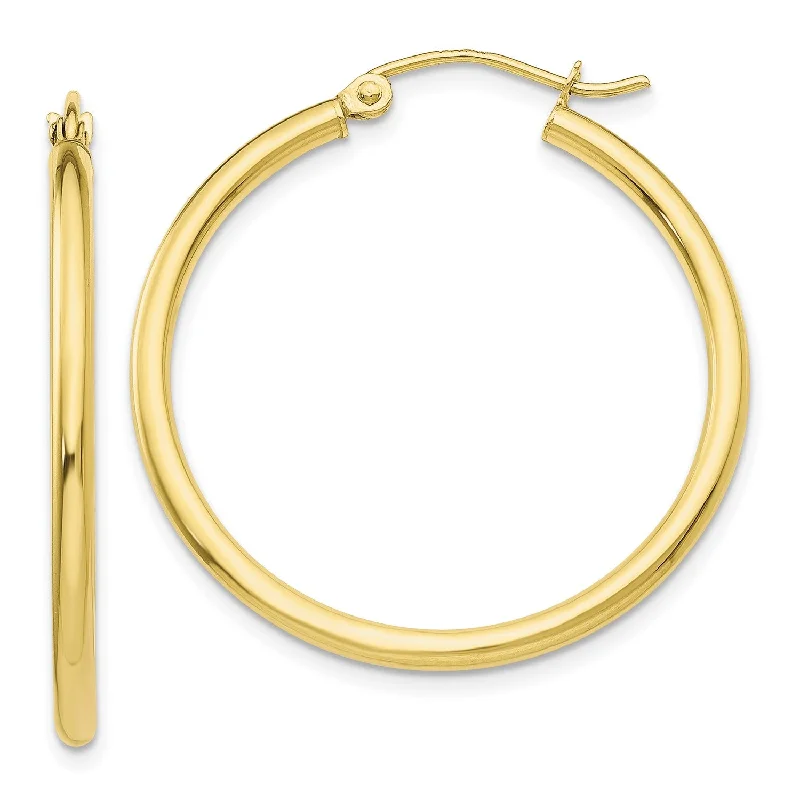 Shine Without Limits – Jewelry Sale Happening Now 10KT Yellow Gold 26X2MM Hoop Earrings