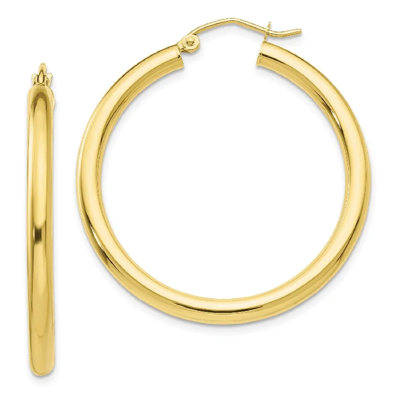 Discover Unique Jewelry With Special Limited-Time Offers 10KT Yellow Gold 30X3MM Hoop Earrings