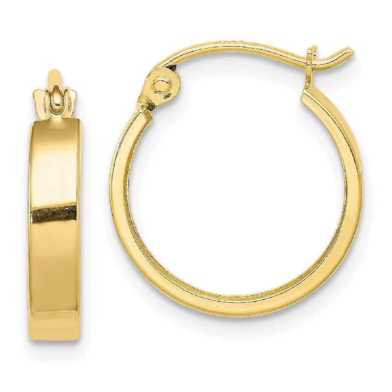 Seasonal Jewelry Sale – Upgrade Your Collection 10KT Yellow Gold 3X15MM Hoop Earrings