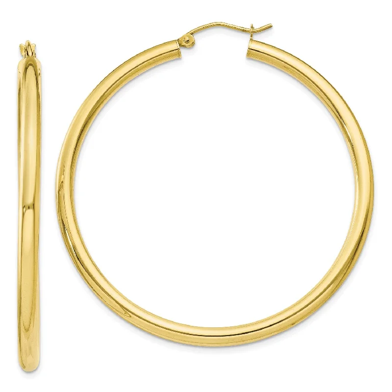 Exclusive Gemstone Jewelry Markdowns – Shop Now 10KT Yellow Gold 45X3MM Hoop Earrings