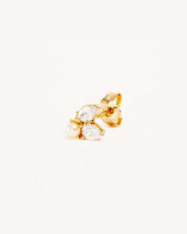 Affordable Luxury Jewelry For Every Occasion Fresh Styles, Fresh Deals 14k Solid Gold In Bloom Lab-Grown Diamond Stud Earring